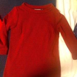 Boden funnel neck houndstooth top